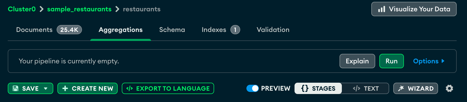 More Options dropdown.